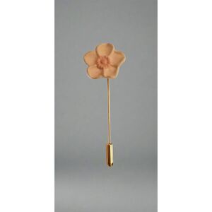 Vintage Pink Dogwood Flower Stick Pin – Gold Tone Floral Brooch Pin
